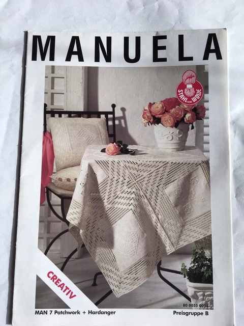 Manuela Creativ Häkelpatchwork + Hardanger 2 Modelle Anleitungen und Zählmuster