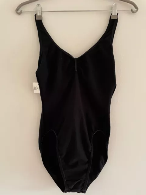 Bloch Girls/Womens Dance Gymnastics Leotard Size large in black, as new