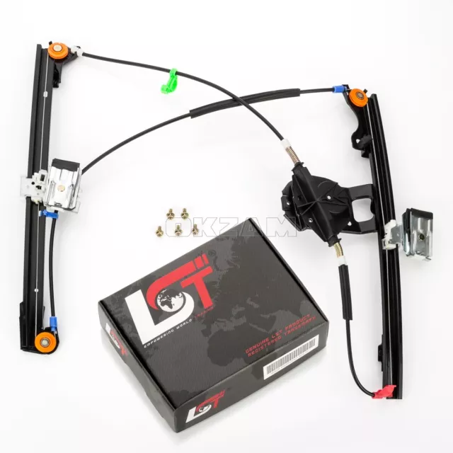 Complete Manual Window Regulator Front Right For Vw Golf Mk3 Vento