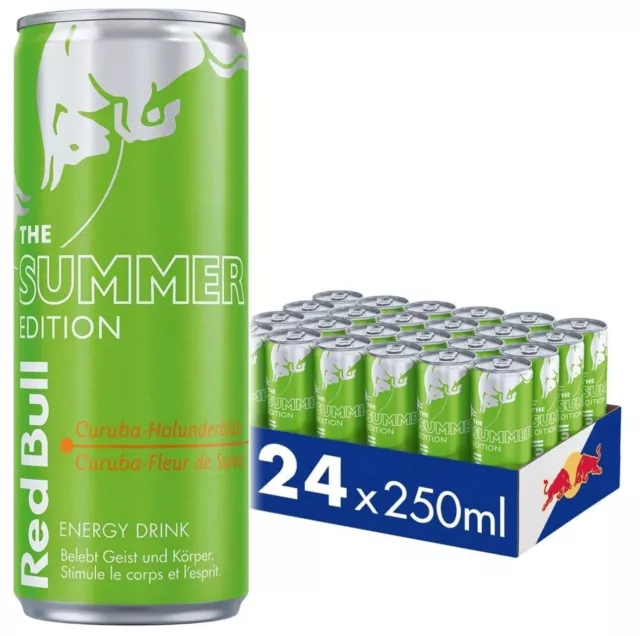 BLITZVERSAND Red Bull Sommer Edition 2024 Curuba Holunderblüte 250ml Elderflower