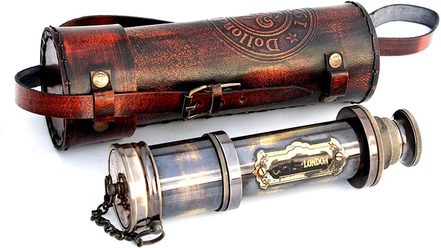 Vintage Ship Brass Telescope Marine Sailor Watching and Trekking Royal Navy Devi