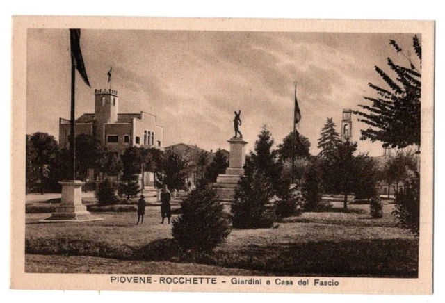 Piovene Rocchette Vicenza Giardini E Casa Del Fascio Non Viaggiata