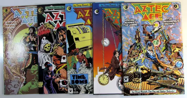 Aztec Ace Lot of 5 #2,4,5,6,7 Eclipse Comics (1984) VF/NM 1st Print Comic Books