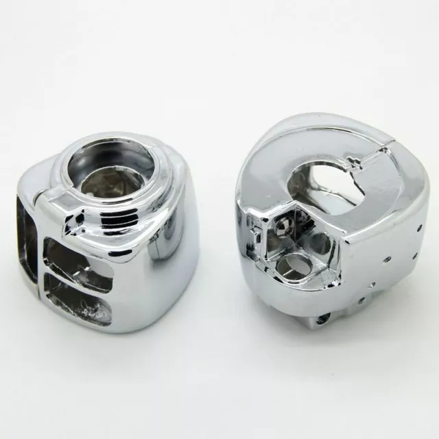 Chrome Switch Housings Cover for Harley Dyna Softail Sportster 96-2006 KY