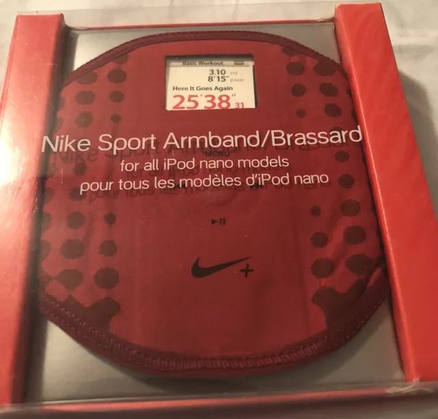 Nike Sport Armband Brassard For ALL Apple iPod Nano Models Red And black