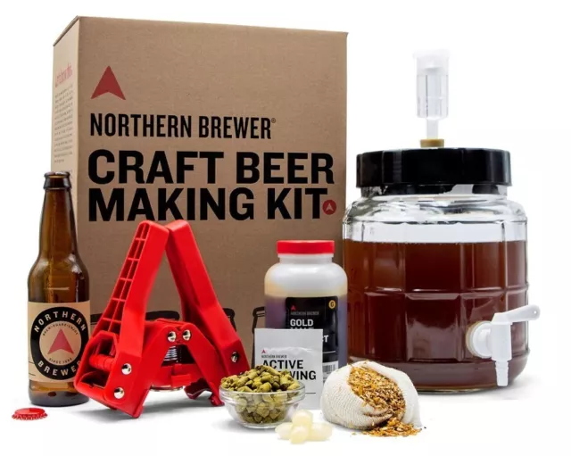 Northern Brewer Small Batch Homebrew Starter Kit with Irish Red Ale Your 12 Pack