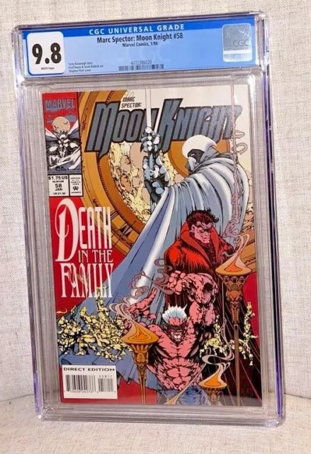 Marc Sector: Moon Knight #58, CGC 9.8, White Pages