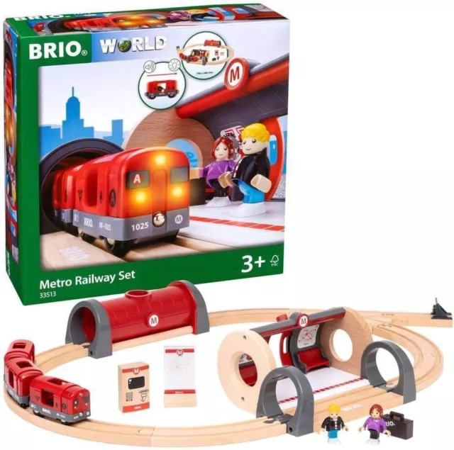 Brand New!! BRIO - Metro Railway Train Set (33513)