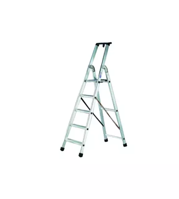 Scala Domestica Alluminio Quadra Gr. 5       Facal