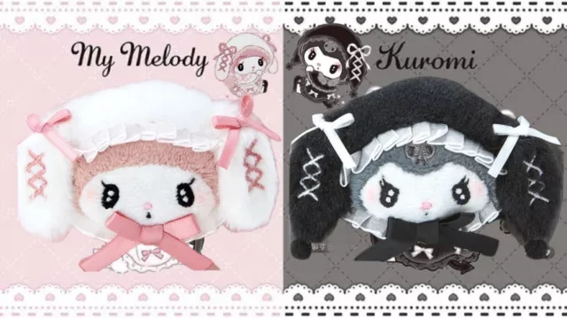 Sanrio My Melody ＆ Kuromi Moonlit Melocro Mascot Hair Clip Sets from Japan New