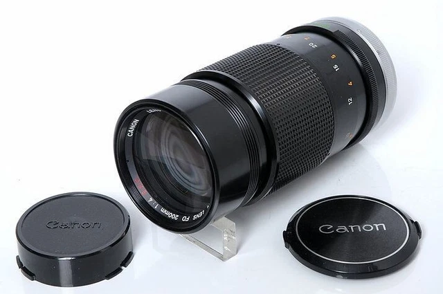 Canon Fd 200mm F4 S. S. C. Mf Téléphoto Prime Objectif Excellent De Japon F/S