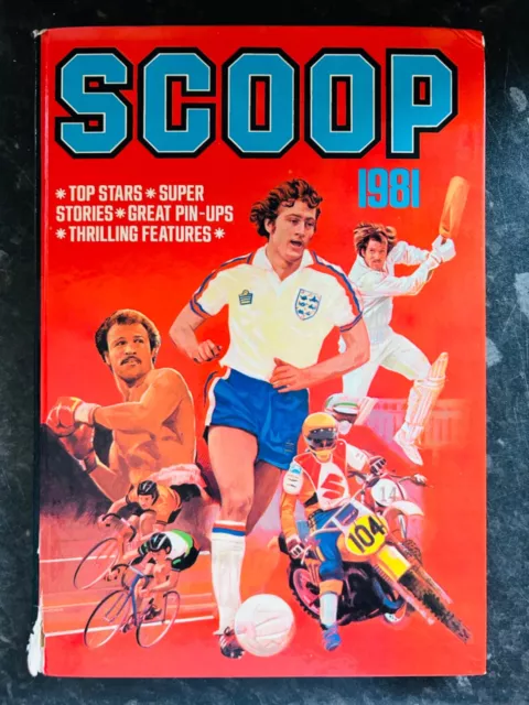 Scoop Sports Annual 1981 Vintage Hardback Book Please See Pictures For Condition