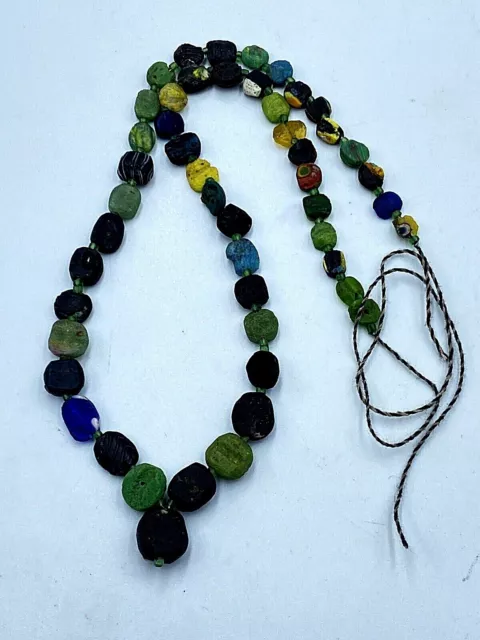 Old Beads Central Asian Trade Antique Ancient Roman Glass jewelry Gabri Necklace
