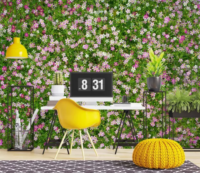 3D Blumen Gras M9673 Tapete Wandbild Selbstklebend Abnehmbare Aufkleber Eve