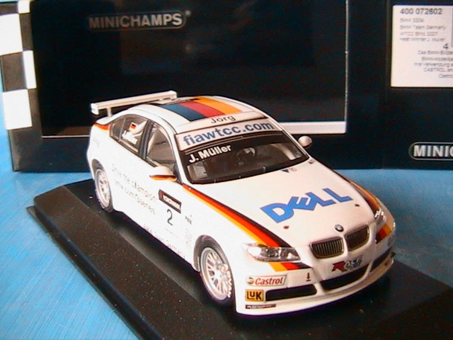 Miniature BMW 320 SI WTCC 2007 – AUTOart 1/18, Team UK #1 Priaulx, Série E46