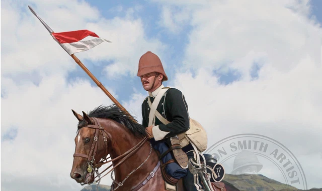 RORKES DRIFT ISANDLWANA 17th Lancers Zulu War Art print Ltd ed Artist ...