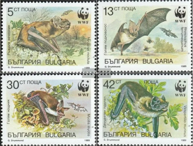 Bulgarien 3741-3744 (kompl.Ausg.) postfrisch 1989 Fledermäuse