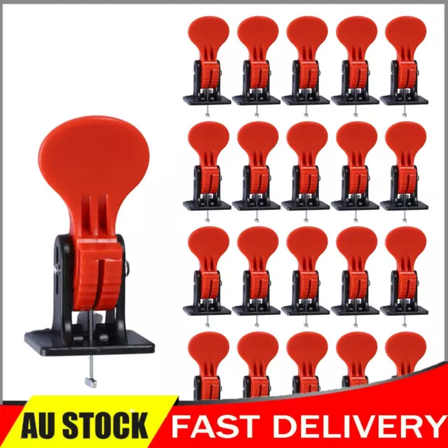 100X Tile Leveling System Floor Alignment Adjustable Clip Reusable Hand Tool AU;
