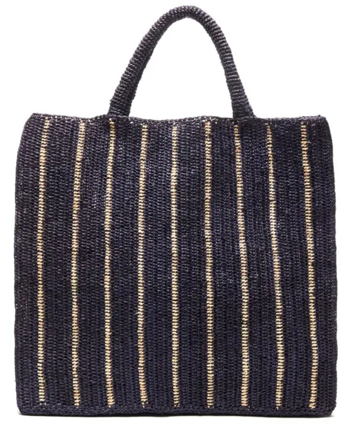 Mar Y Sol Marbella Raffia Tote Women's Blue