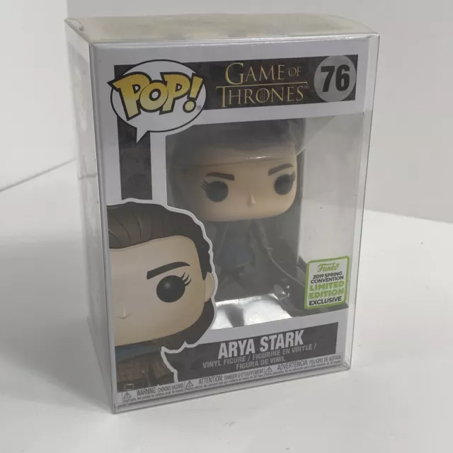 Funko Pop Arya Stark Game of Thrones 2019 ECCC Spring Exclusive #76 New