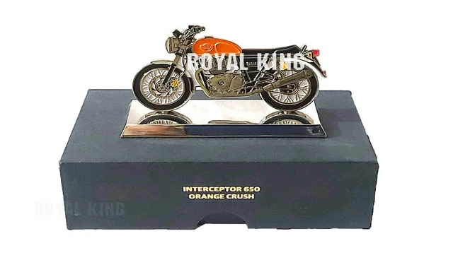ROYAL ENFIELD INTERCEPTOR 650 2D "Scale Model" Crush Orange £36.85 ...
