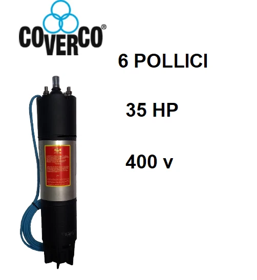 Motore Sommerso 6" 35 hp coverco Trifase