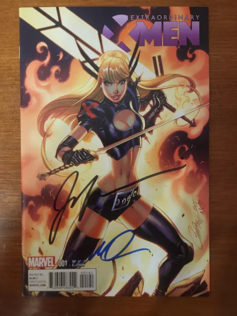 EXTRAORDINARY X-MEN #1 Campbell Variant * Signed By Jeff Lemire & Humberto Ramos