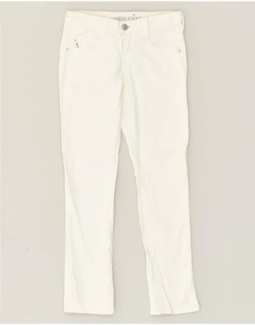 ARMANI JUNIOR Jeans Slim Ragazzi 8-9 Anni W24 L24 Cotone Bianco KW15