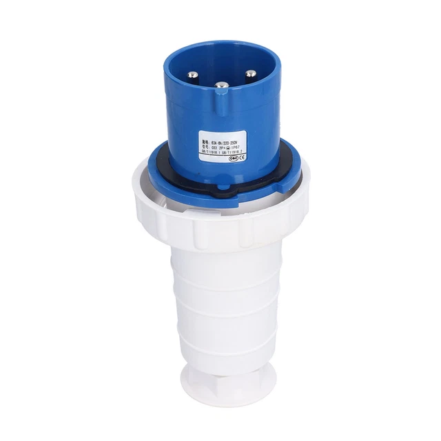 INDUSTRIAL PLUG & Socket Set 63A 2P+E Connector Socket 3 Pin 3 Phase♓ ...