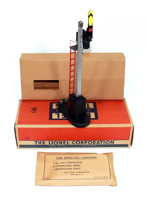 Postwar Lionel #151 Automatic Semaphore From 1954-55~w/Nice OB~C-10 Mint!