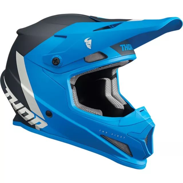 Thor Youth Sector Helmet - Chev - Blue/Light Gray - Large 0111-1477