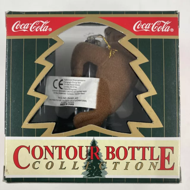 Coca Cola 1999 Contour Bottle Collection Ornament In Box Light Up Bottle & Seal 2