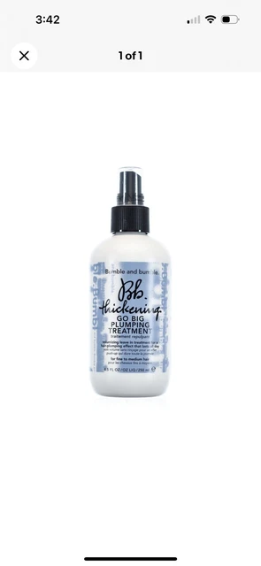 New Bumble & Bumble Thickening Go Big Plumping Treatment 8.5 oz