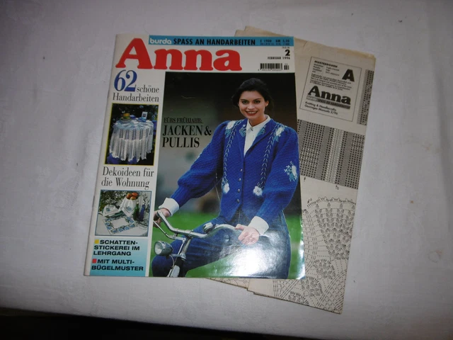 Anna - Spass an Handarbeiten Ausgabe 02/1996 von Burda  #MR
