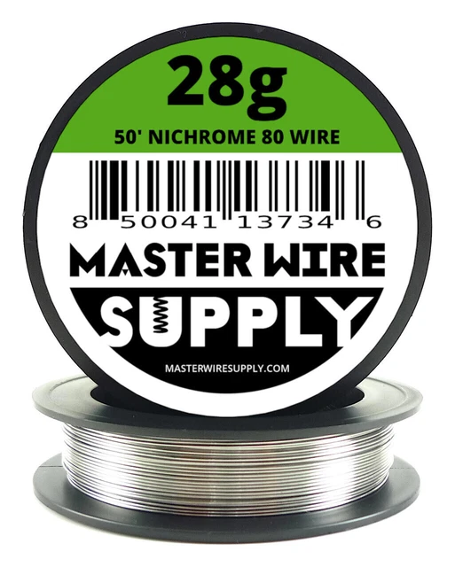 MWS - Nichrome 80 - 50 ft - 28 Gauge - Round Wire