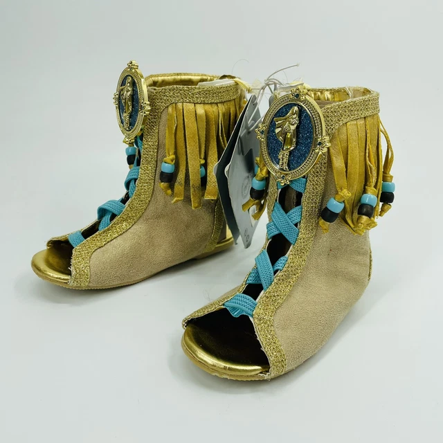 Disney Store Pocahontas Movie Cosplay Shoes Sandals Moccasins Girls 7/8 (V4)