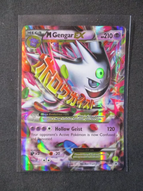 Pokémon TCG Mega Gengar EX Black Star Promos XY166 Shiny Holo Rare