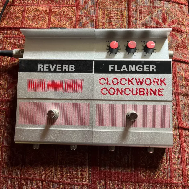 HH Reverb Switch & Clockwork Concubine Flanger Pedal Modular H&H Amp 1980s