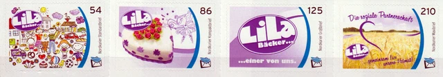 Deutsche Privatpost - Nordkurier - Lila Bäcker 2015, postfrisch
