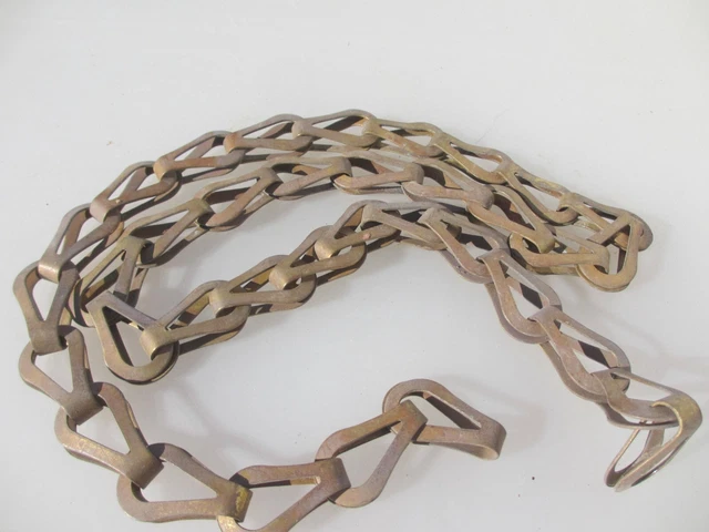 Victorian Brass Lighting Picture Chain Hanger Light Old Antique Vintage 32" 4