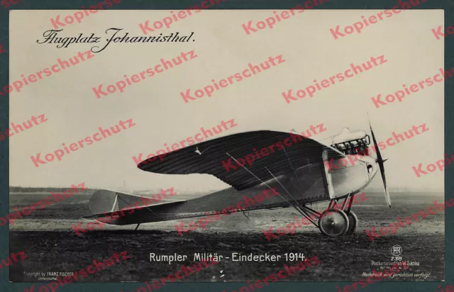 orig. Foto Flugplatz Johannisthal Berlin Rumpler-Taube Luftwaffe Luftfahrt 1914