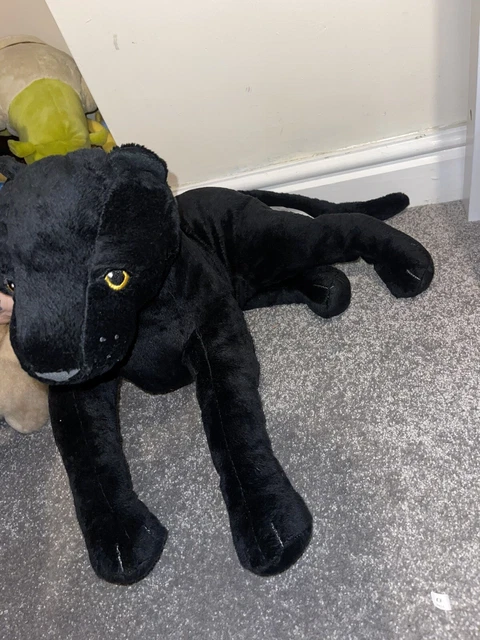 Keeleco Plüschtier Schwarzer Panther – 35 Cm, Aus 100% Recyceltem Material, Weich & Waschbar