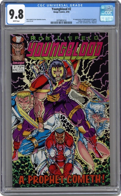 Youngblood #2B Pink Logo Variant CGC 9.8 1992 3979883016