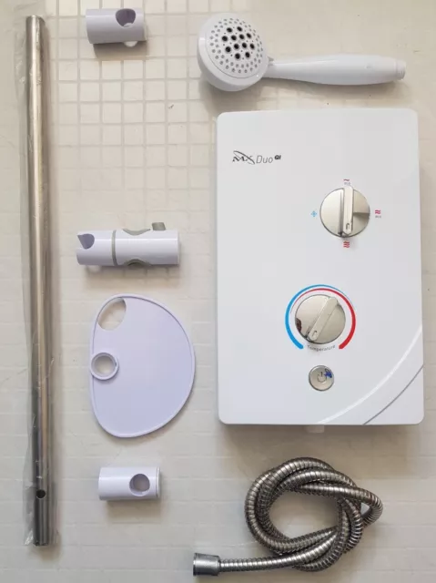 MX DUO Qi 7.5kw Shower FREE Raiser rail kit included  Refurbished