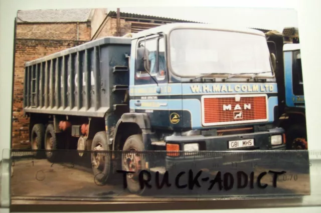 Truck Photo, Lkw Foto, MAN F90 Kipper, Spedition W.H. Malcolm