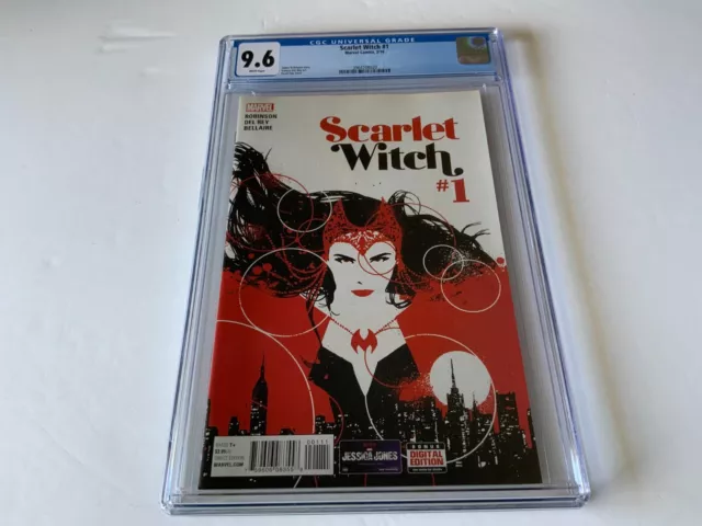 Scarlet Witch 1 Cgc 9.6 White Pages Marvel Comic 2016 Ty