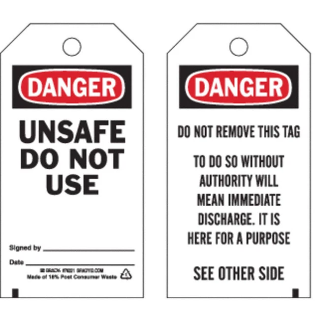 BRADY 76221 Tag,5 3/4 in H,3 in W,Polyester,PK25