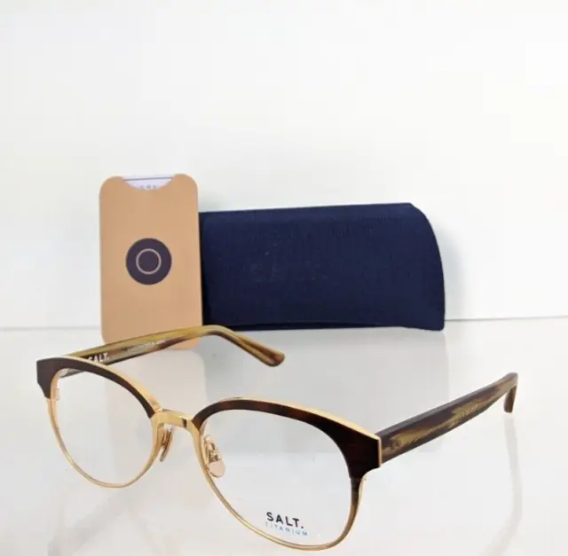 Brand New Authentic SALT Eyeglasses MADISON CPHG 54mm Brown & Gold Frame