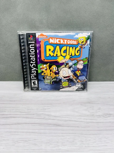 NICKTOONS RACING PS1 PlayStation 2001 CIB SpongeBob Rugrats Ren Stumpy ...