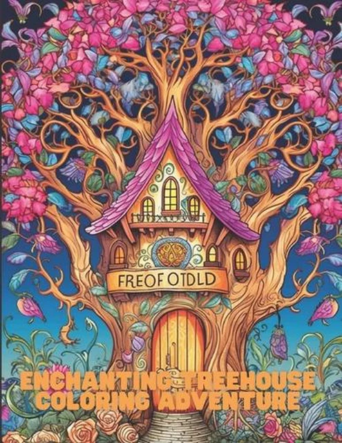 ENCHANTING TREEHOUSE COLORING Adventure: A Serene Escape into Nature by